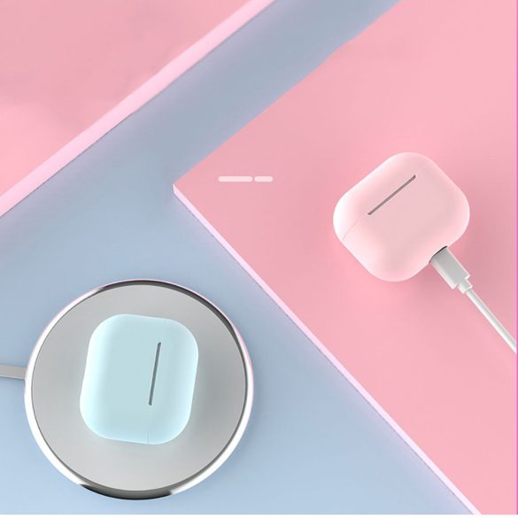 Tech-Protect Icon Apple Airpods 3 szilikon tok, rózsaszín