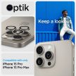 Spigen Optik TR EZ Fit iPhone 14 Pro/14 Pro Max/15 Pro/15 Pro Max 2db lencsevédő üvegfólia, fekete
