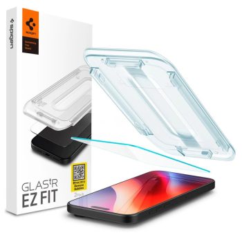   Spigen Glas.TR iPhone 16 Pro "EZ FIT" átlátszó edzett üvegfólia