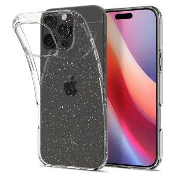   Spigen Liquid Crystal iPhone 16 Pro csillogó hátlap, tok, átlátszó