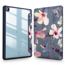   Tech-Protect Smartcase Hybrid "Lily" Galaxy Tab S6 Lite 10.4 2020/2022 ütésálló oldalra nyíló smart tok, érintőceruza tartóval, mintás