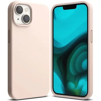   RINGKE SILICONE IPHONE 14 PLUS/15 PLUS hátlap, tok, rózsaszín