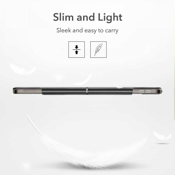 ESR Ascend Trifold iPad Pro 12.9" (2021) oldalra nyíló smart tok, és edzett üvegfólia, szürke