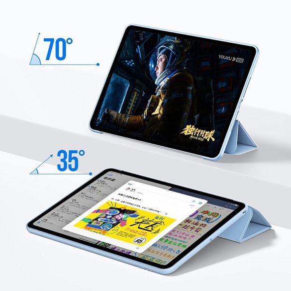 Tech-Protect Smartcase iPad 10.9", 10. gen. (2022) oldalra nyíló okos tok, rózsaszín