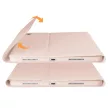 Tech-Protect Smartcase Pen iPad 10.9", 10. gen.(2022) oldalra nyíló okos tok, érintőceruza tartóval, billentyűzettel, rózsaszín