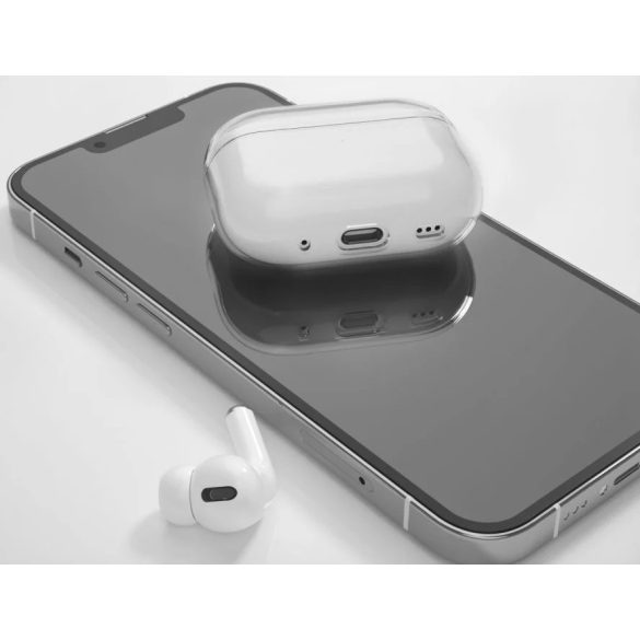Tech-Protect Flexair Apple Airpods Pro 1/2 szilikon tok, átlátszó