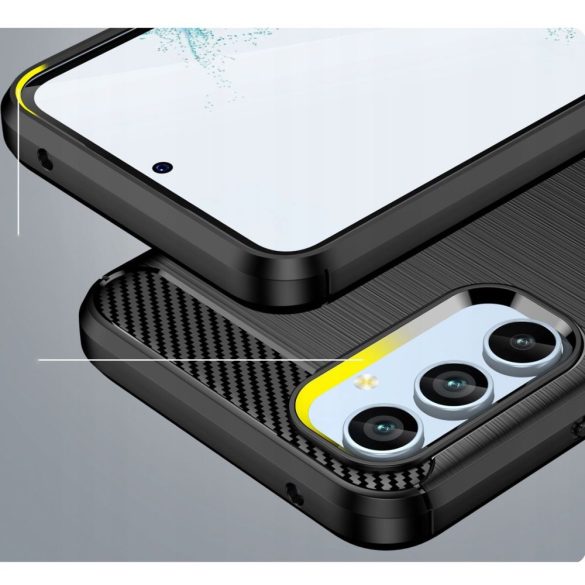 Tech-Protect Carbon Flexible Samsung Galaxy A54 5G hátlap, tok, fekete