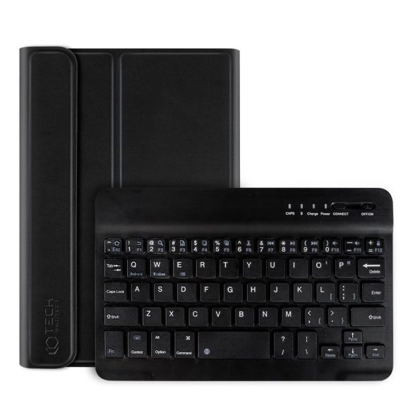 Tech-Protect Smartcase + Keyboard Lenovo Tab M10 10.1 3rd Gen TB-328 oldalra nyíló okos tok, billentyűzettel, fekete