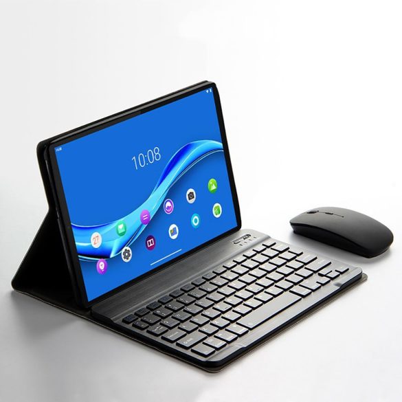 Tech-Protect Smartcase + Keyboard Lenovo Tab M10 10.1 3rd Gen TB-328 oldalra nyíló okos tok, billentyűzettel, fekete