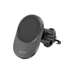 Tech-Protect MM15W-V1 Magnetic Magsafe Vent Car Mount Wireless Charger, Magsafe kompatibilis vezeték nélküli töltő és tartó, szellőzőrácsra, mágneses, 15W, fekete