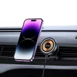 Tech-Protect MM15W-V5 Magnetic Magsafe Vent Car Mount Wireless Charger, Magsafe kompatibilis vezeték nélküli töltő és tartó, szellőzőrácsra, mágneses, 15W, fekete