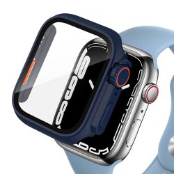   Tech-Protect Defense 360 Apple Watch 4/5/6/SE (44mm) kijelző+óravédő, sötétkék-narancssárga