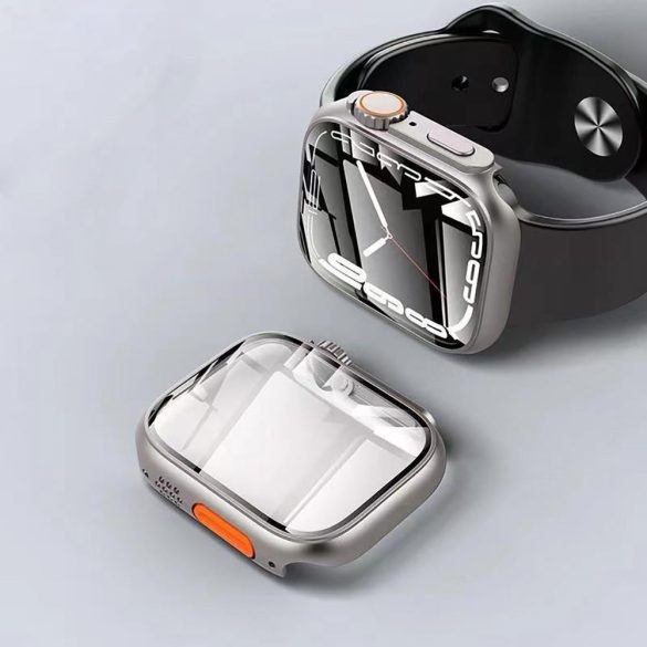 Tech-Protect Defense 360 Apple Watch 4/5/6/SE (44mm) kijelző+óravédő, sötétkék-narancssárga