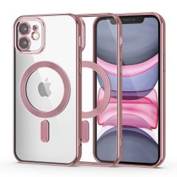   Tech-Protect Magshine Magsafe iPhone 11 magsafe kompatibilis kameravédős hátlap, tok, rozé arany