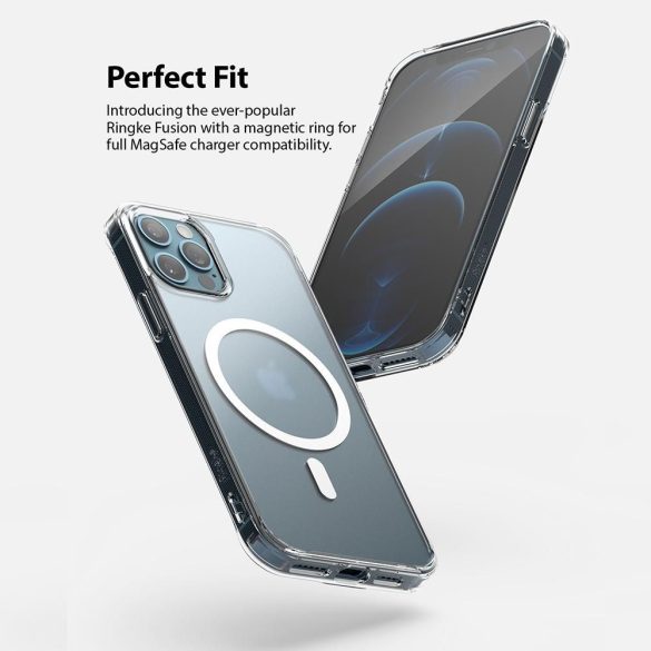 Ringke Fusion Magnetic Magsafe Iphone 12 Pro Max hátlap, tok, matt átlátszó