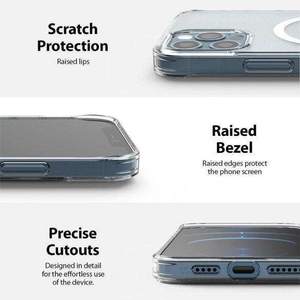 Ringke Fusion Magnetic Magsafe Iphone 12 Pro Max hátlap, tok, matt átlátszó