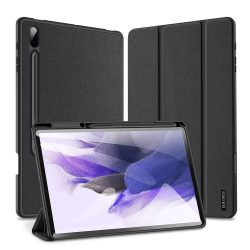   Dux Ducis Domo Series Samsung Galaxy Tab S7 FE 5G 12.4" T730/T736 (2021) oldalra nyíló smart tok, fekete