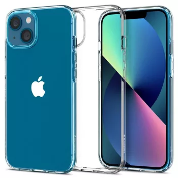   Spigen Liquid Crystal iPhone 13 Crystal Clear hátlap, tok, átlátszó