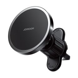   Joyroom JR-ZS279 Magnetic Car Mount MagSafe kompatibilis töltő és tartó, szellőzőrácsra, 15W, fekete