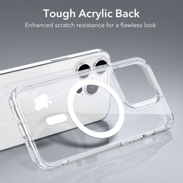 ESR CH Halolock Magsafe iPhone 14 Pro hátlap, tok, átlátszó