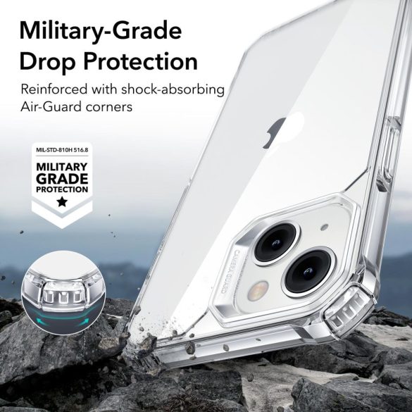 ESR Air Armor iPhone 13/14 ütésálló hátlap, tok, átlátszó
