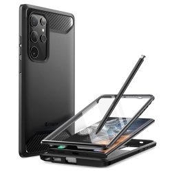   Supcase Clayco Xenon Samsung Galaxy S22 Ultra ütésálló hátlap, tok, fekete