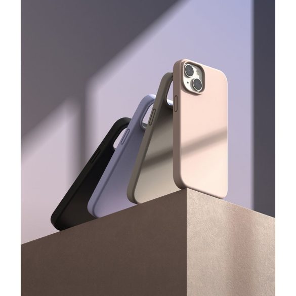 Ringke Silicone iPhone 14 hátlap, tok, fekete