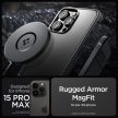 SPIGEN Rugged Armor Mag tok iPhone 15 Pro Max 6,7" Magsafe matt, fekete