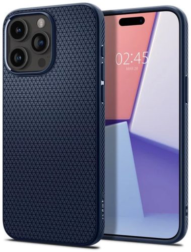 Spigen Liquid Air tok iPhone 15 Pro Max 6,7", sötétkék