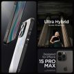 Spigen Ultra Hybrid tok iPhone 15 Pro Max 6.7" matt, fekete