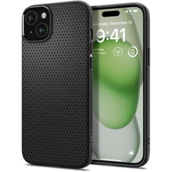   Spigen Liquid Air tok iPhone 14 Plus/15 Plus 6.7" matt, fekete