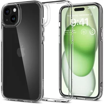   Spigen Ultra Hybrid tok iPhone 14 Plus/15 Plus 6,7", átlátszó