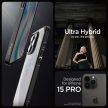 Spigen Ultra Hybrid tok iPhone 15 Pro 6.1" matt, fekete
