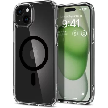   Spigen Ultra Hybrid MAG iPhone 15 6.1" MagSafe, fekete ACS06803