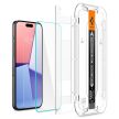 Spigen Glas.TR iPhone 15 Pro Max 6,7" "EZ FIT" 2 db, átlátszó edzett üvegfólia AGL06872