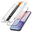 Spigen Glas.TR FC iPhone 15 Pro Max 6.7" "EZ FIT" edzett üvegfólia, fekete keret AGL06879