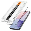 Spigen Glas.TR FC iPhone 15 Pro 6.1" iPhone 15 Pro 6.1" "EZ FIT" 2 db edzett üvegfólia, fekete keret AGL06893