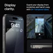 Spigen Glas.TR FC iPhone 15 Pro 6.1" iPhone 15 Pro 6.1" "EZ FIT" 2 db edzett üvegfólia, fekete keret AGL06893