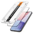 Spigen Glas.TR FC iPhone 15 6.1" iPhone 15 6.1" "EZ FIT" edzett üvegfólia, fekete keret AGL06908