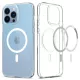 Spigen Ultra Hybrid Mag iPhone 13 Pro Magsafe tok, fehér, átlátszó