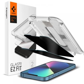   Spigen edzett üvegfólia GLAS.TR "EZ FIT" 2-PACK iPhone 13 PRO MAX PRIVACY