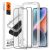 Spigen Alm Glass FC iPhone 13/13 Pro 2 db edzett üvegfólia, fekete keret
