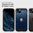 Spigen Alm Glass FC iPhone 14/13 Pro/13 edzett üvegfóliakeret, fekete, rögzítőkerettel