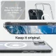 Spigen Ultra Hybrid MAG iPhone 14 Plus/15 Plus 6,7" Magsafe tok, fehér, átlátszó