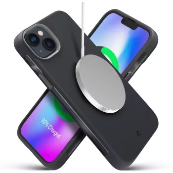   Spigen Cyrill Ultra Color MagSafe iPhone 14 Plus szilikon hátlap tok, szürke