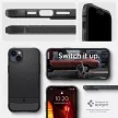 SPIGEN Rugged Armor Mag tok iPhone 14 Magsafe matt, fekete