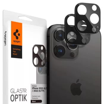   SPIGEN OPTIK.TR KAMERA VÉDŐ 2-PACK iPhone 14 PRO/PRO MAX/15 PRO/PRO MAX, fekete