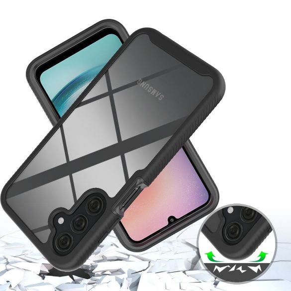 Tech-Protect Defense 360 Samsung Galaxy A25 5G ütésálló előlap+hátlap, tok, fekete