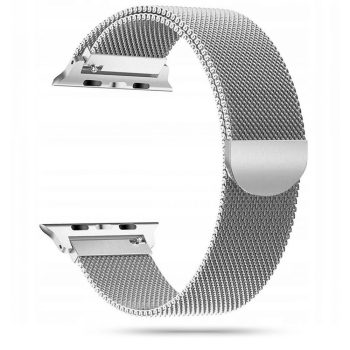   Tech-Protect Milaneseband Apple Watch 42/44mm fém óraszíj, ezüst