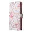 Tech-Protect Wallet Marble iPhone 13 Mini oldalra nyíló hátlap, tok, mintás rózsaszín